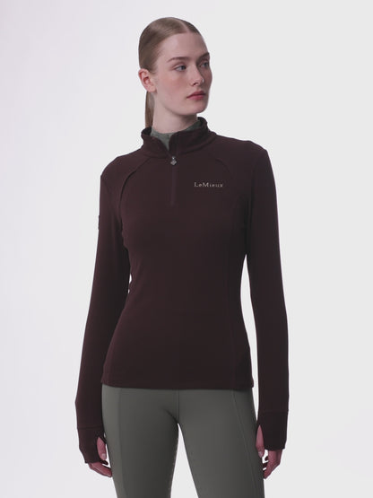 LeMieux Frances Quarter Zip Fleece Damson