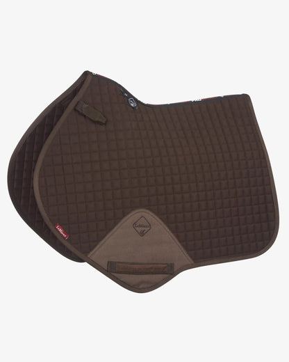 LeMieux Cotton Close Contact Square - Brown Saddle Pad for Horse Riding | Equestrian Apparel