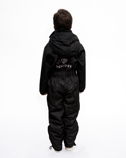 Children's All-In-One Puddle Suit Black