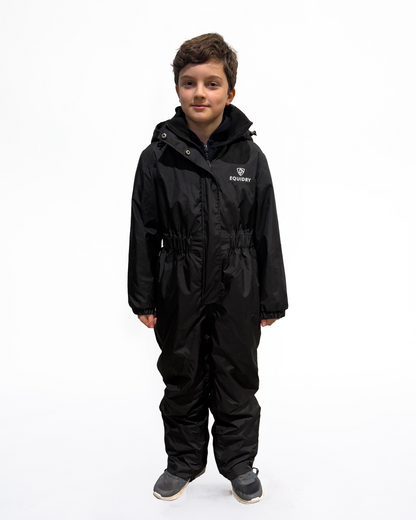 Children's All-In-One Puddle Suit Black
