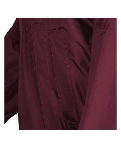 EQUIDRY Evolution Men's Thin Fleece Reflective Plum Jacket - Waterproof & Warm