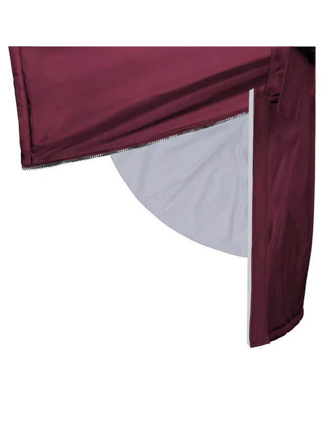 EQUIDRY Evolution Men's Thin Fleece Reflective Plum Coat Detail | Equestrian Waterproof Outerwear