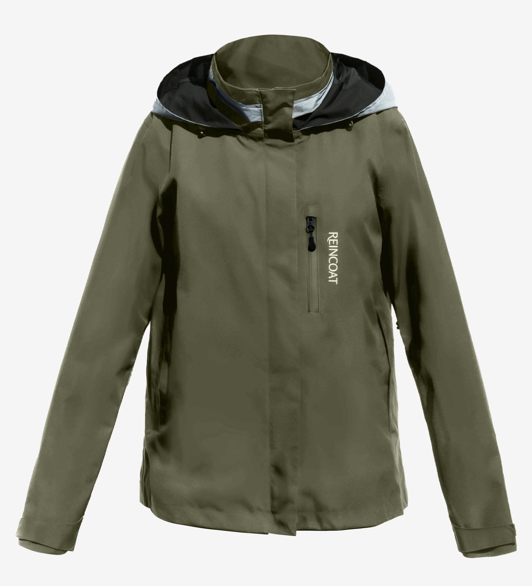 REINCOAT Air Adult Olive Waterproof Jacket | Breathable, Lightweight Technical Shell for Women