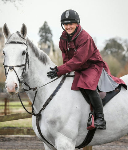 Reincoat Lite Adult - Burgundy Riding Coat | Lightweight & Waterproof Horse Riding Apparel