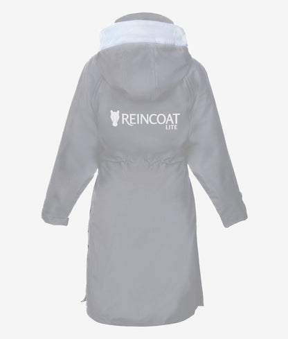 REINCOAT LITE Adult Grey Raincoat: Lightweight, Waterproof & Reflective Equestrian Outerwear
