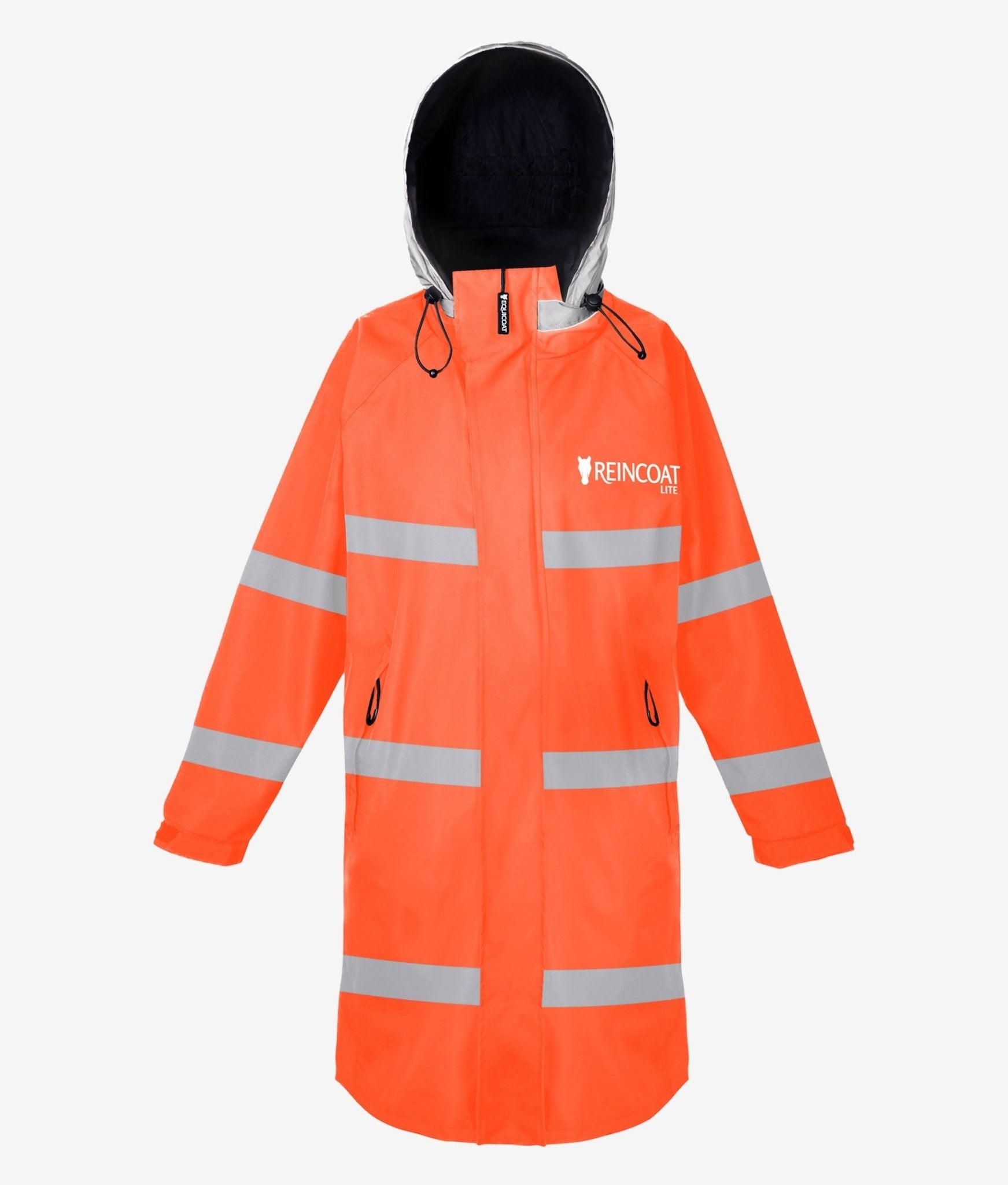Reincoat Lite Adult - Hi-Vis Orange Raincoat - Reflective Safety Jacket | Equiflair