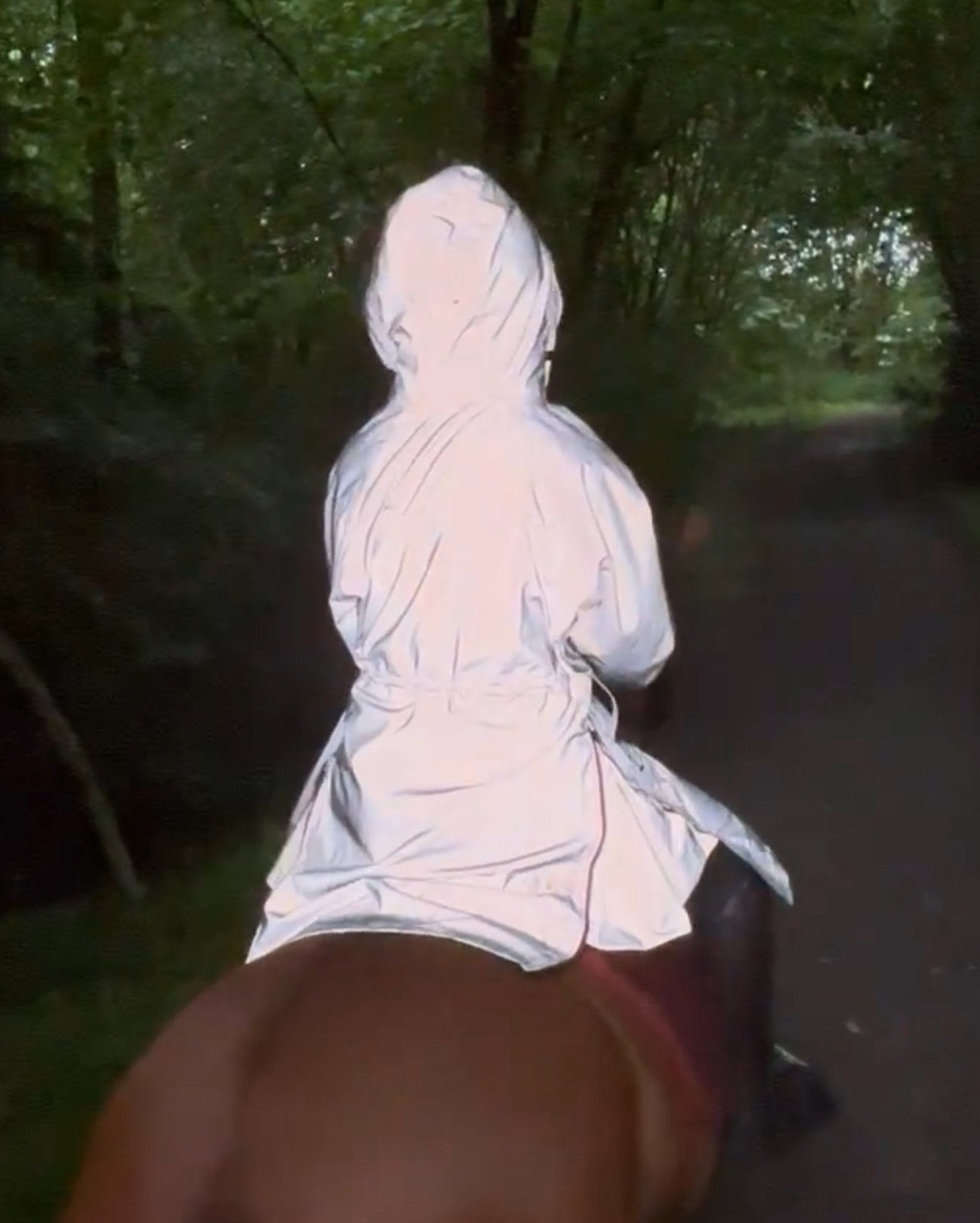 Reflective Horse Riding Rain Jacket - High Visibility Equestrian Safety Gear
