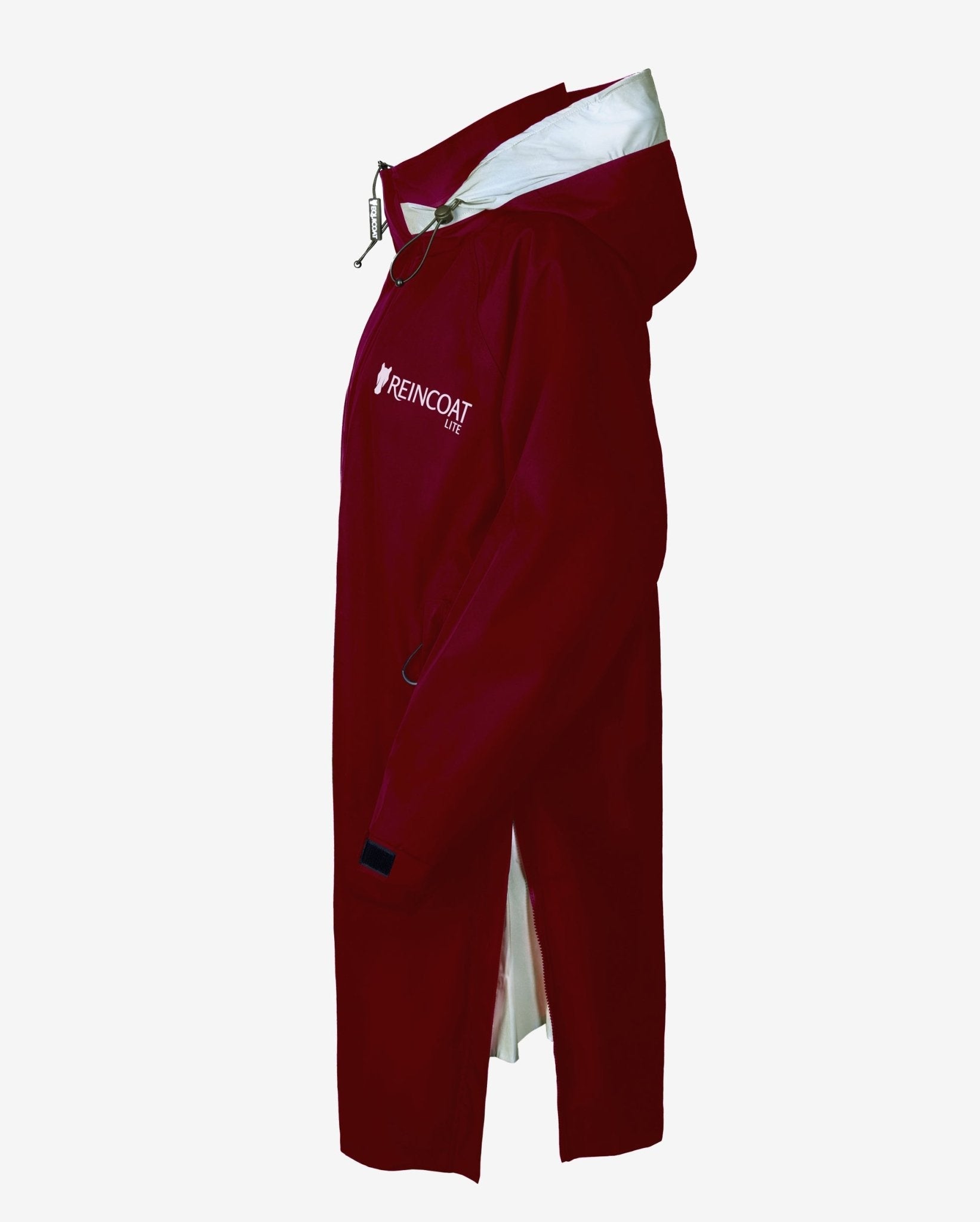 Equiflair Reincoat Lite Kids Burgundy: Waterproof riding coat for children, breathable, outdoor apparel. Equiflair kids raincoat