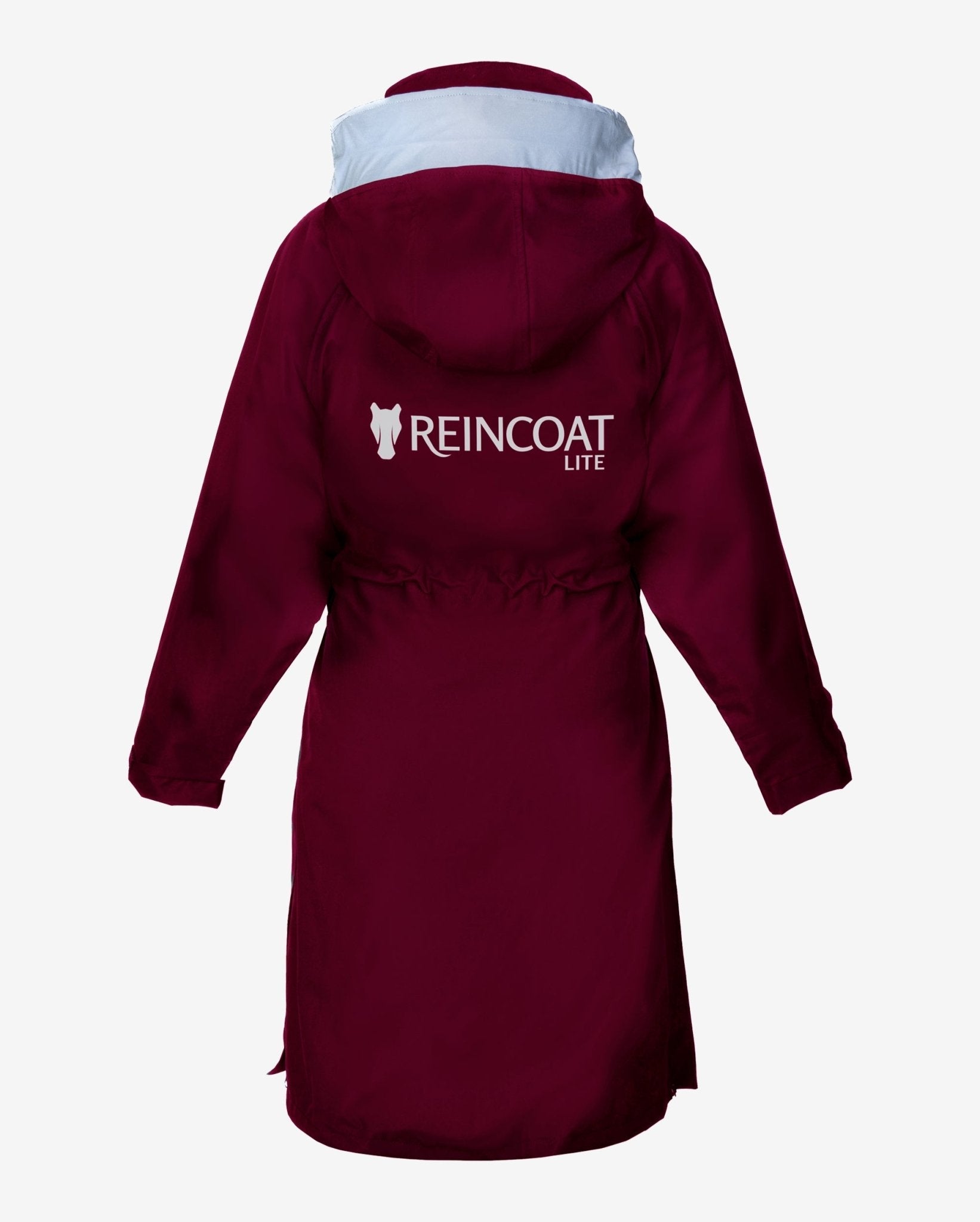 REINCOAT LITE Kids Burgundy Raincoat: Waterproof, Reflective Horse Riding Coat for Children, Equiflair
