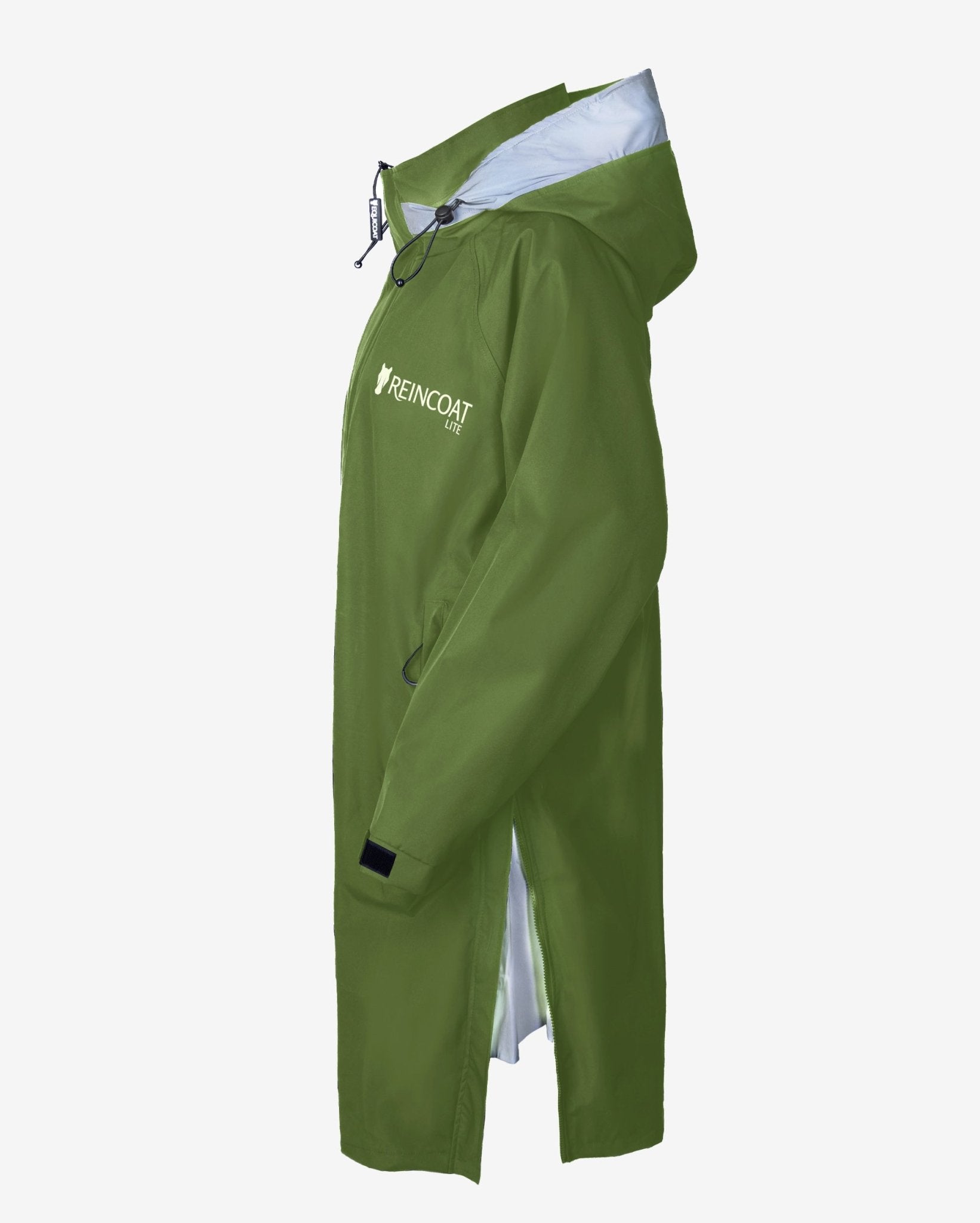 Kids Olive Raincoat: Waterproof Lightweight Jacket. REINCOAT LITE for outdoor adventures. Breathable & comfortable rain protection.