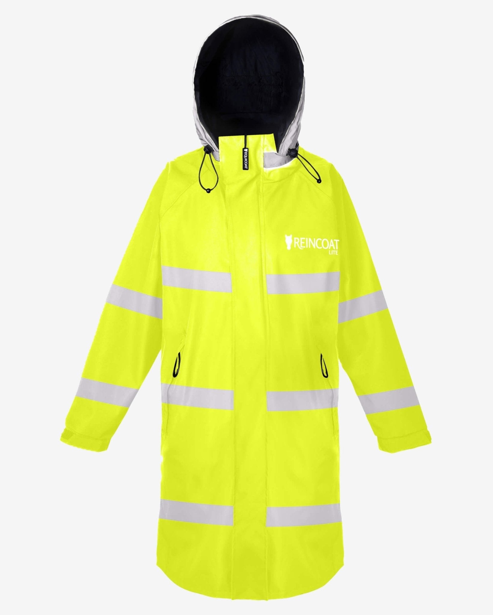 Hi-Vis Yellow Raincoat Kids Reincoat Lite. Waterproof, Reflective Safety Jacket. Child's High Visibility Outerwear.