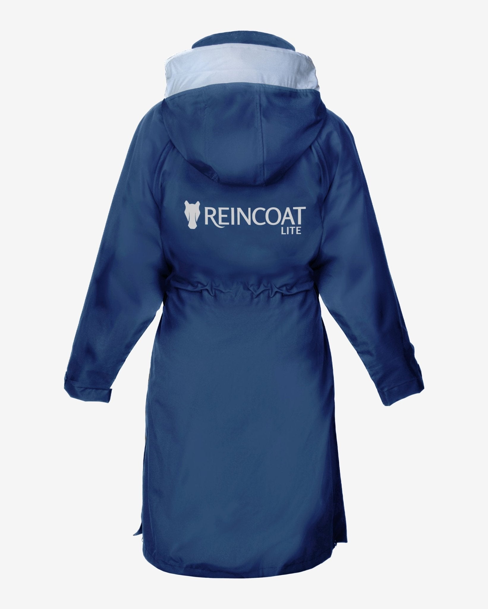 REINCOAT LITE KIDS - Navy Raincoat Back View | Kids Waterproof Riding Coat | Equiflair