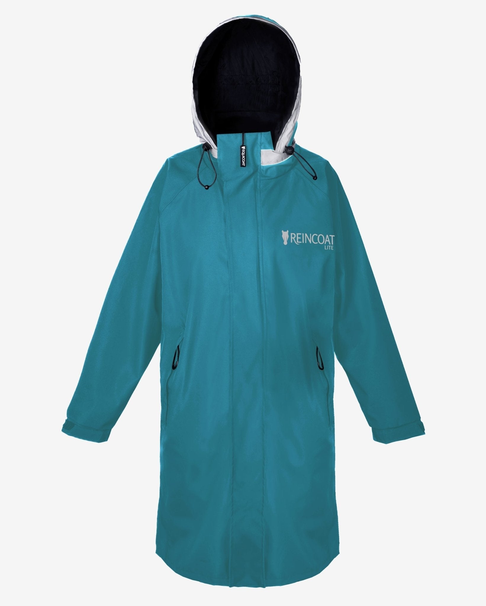 Equiflair Kids Teal Raincoat: Waterproof Jacket with Hood - Reincoat Lite for Children
