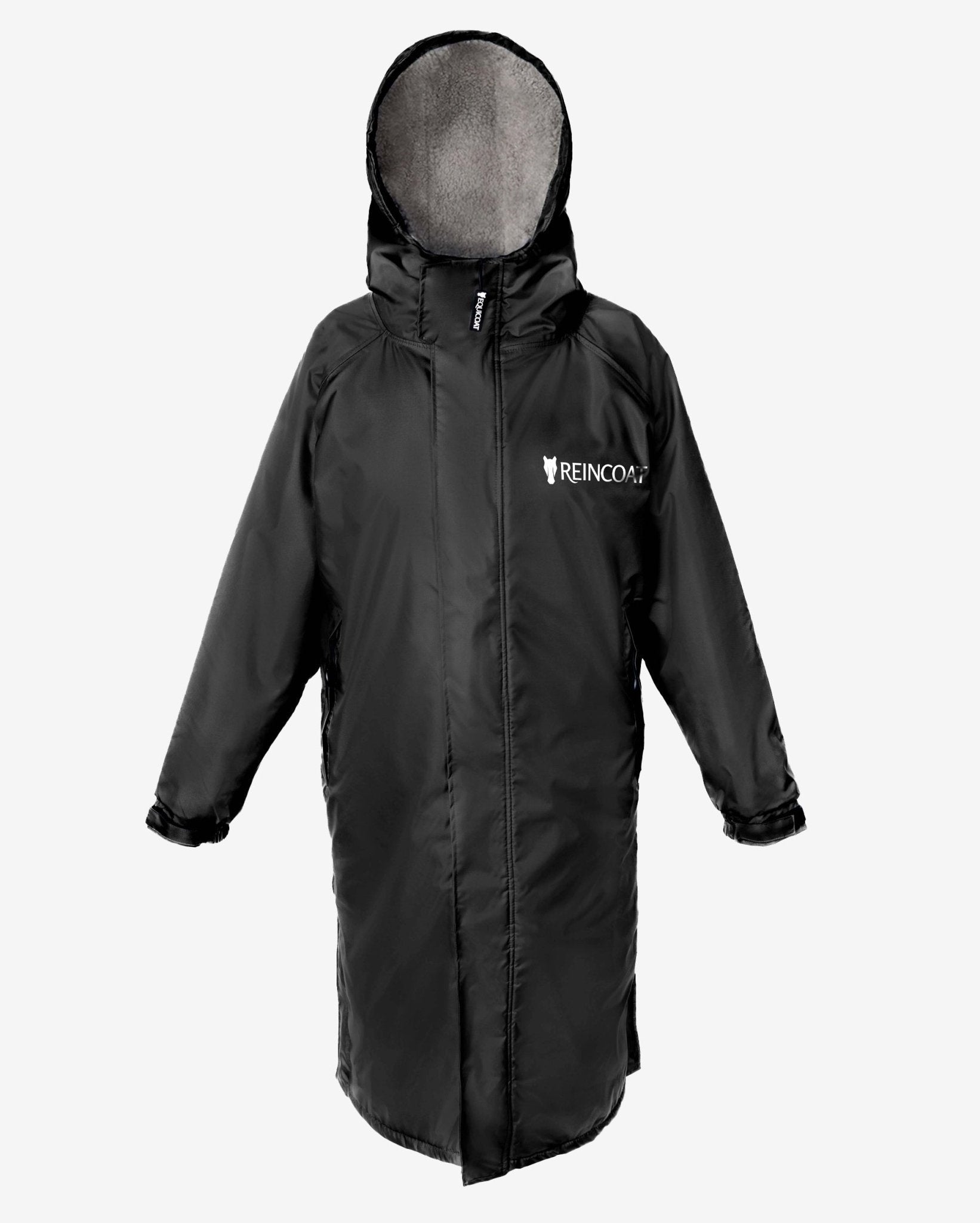 Reincoat Original Adult Black: Waterproof equestrian riding jacket. Keep dry in style with this durable Reincoat! #EquestrianJacket