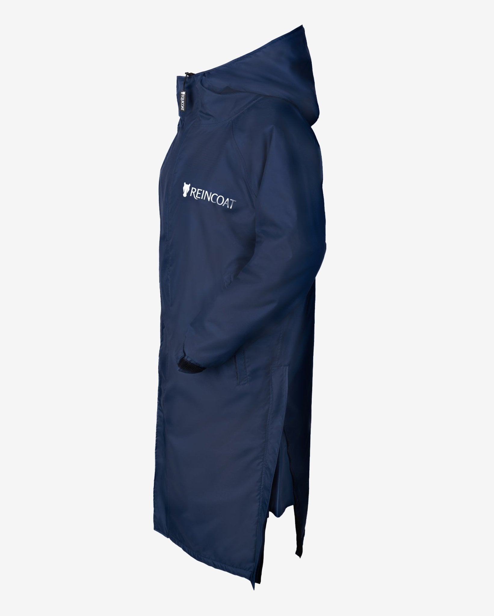 Reincoat Original Adult - Navy Waterproof Riding Coat by Equiflair. Stay Dry in Style!