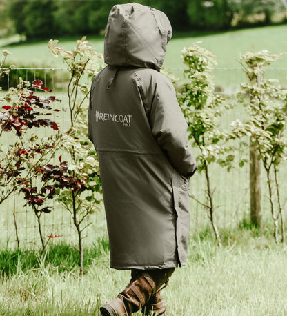 Reincoat Pro Adult - Olive - Waterproof Outdoor Coat Equiflair - Fleece Lined Jacket