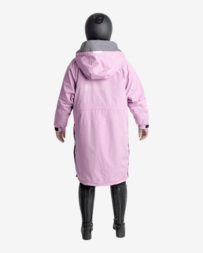 Reincoat Pro Adult - Pink Riding Jacket: Waterproof, Reflective Equestrian Apparel for Women