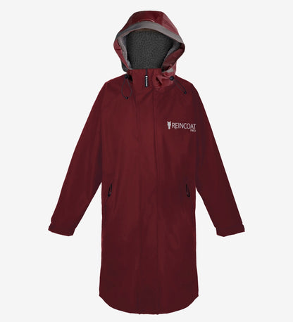 Kids Burgundy Raincoat - Waterproof Fleece Lined Winter Coat | Equiflair