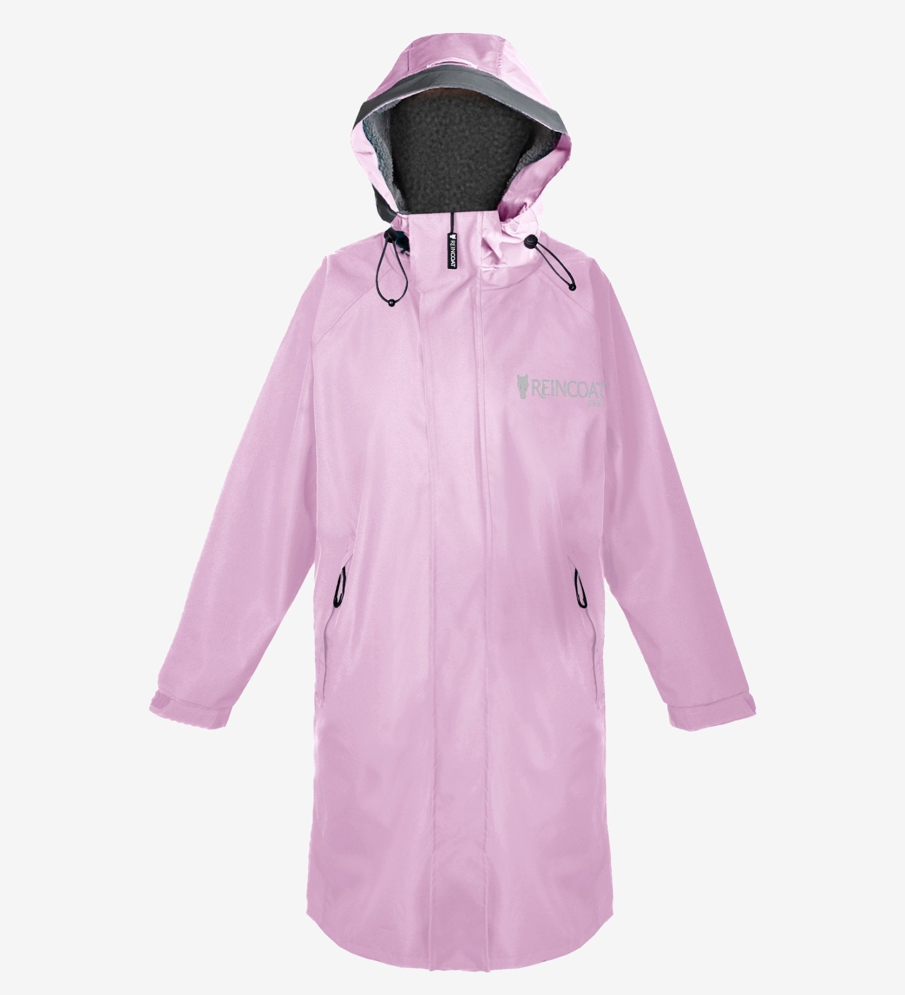 Pink Kids Waterproof Raincoat - Fleece Lined Winter Jacket with Reflective Hood for Children | REINCOAT PRO KIDS - Equiflair