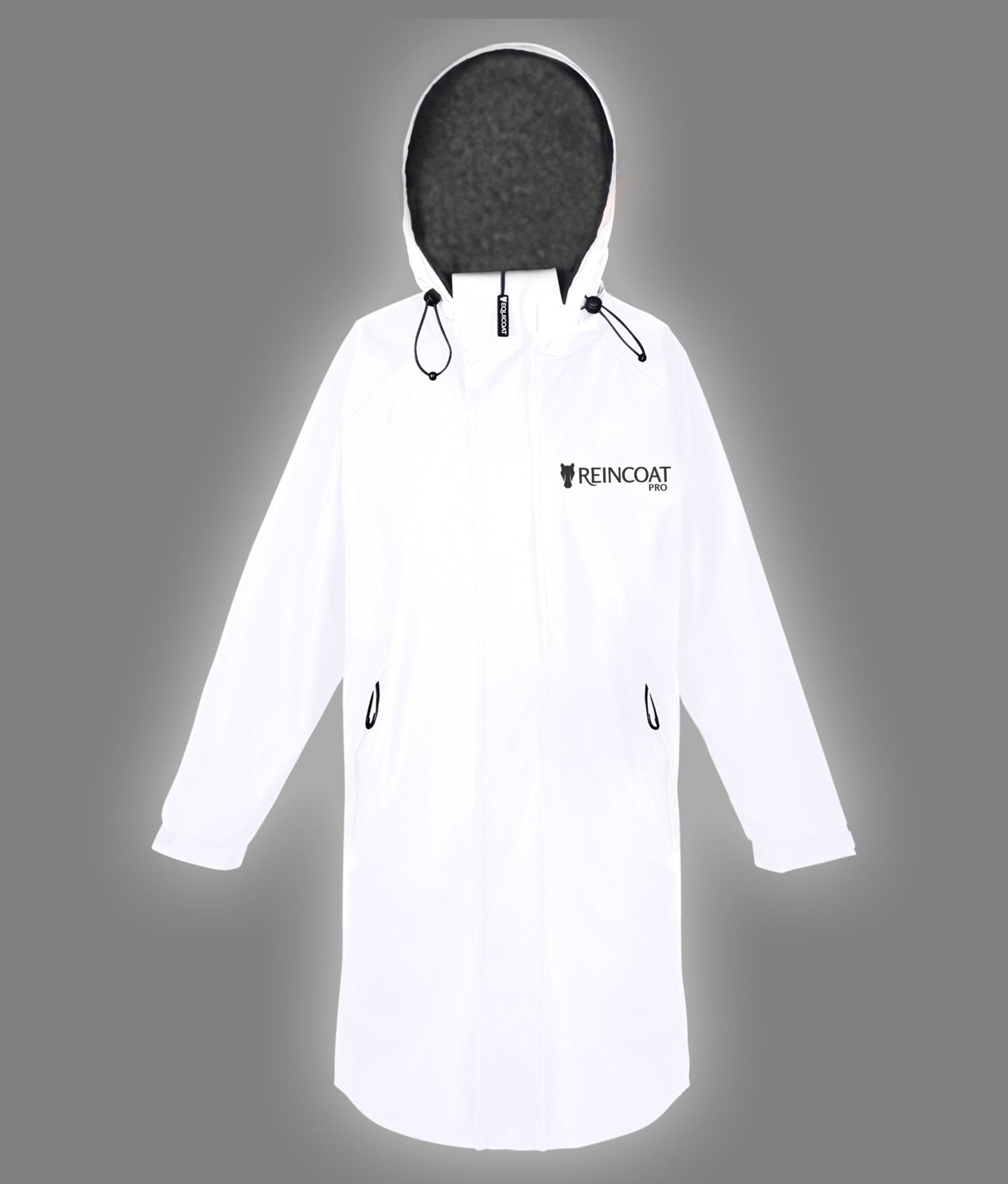 Equiflair Reincoat Pro Kids - Reflective Silver Raincoat, Hi-Vis Safety, Waterproof, Storm Hood