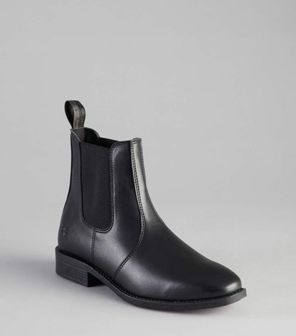 Premier Equine Rossago Black Synthetic Leather Chelsea Paddock Boot - Equestrian Footwear