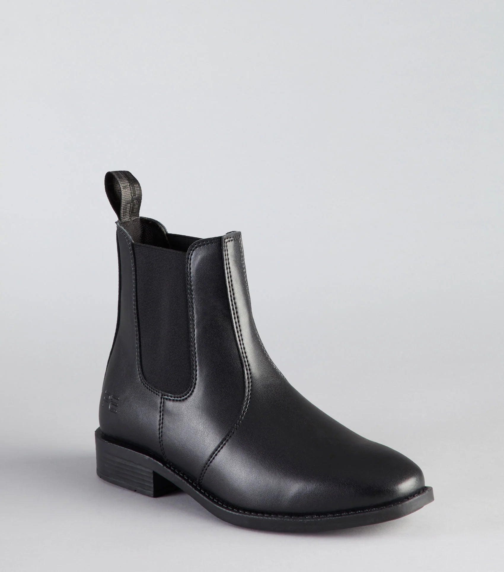 Premier Equine Rossago Junior Black Synthetic Leather Chelsea Paddock Boots | Equestrian Boots