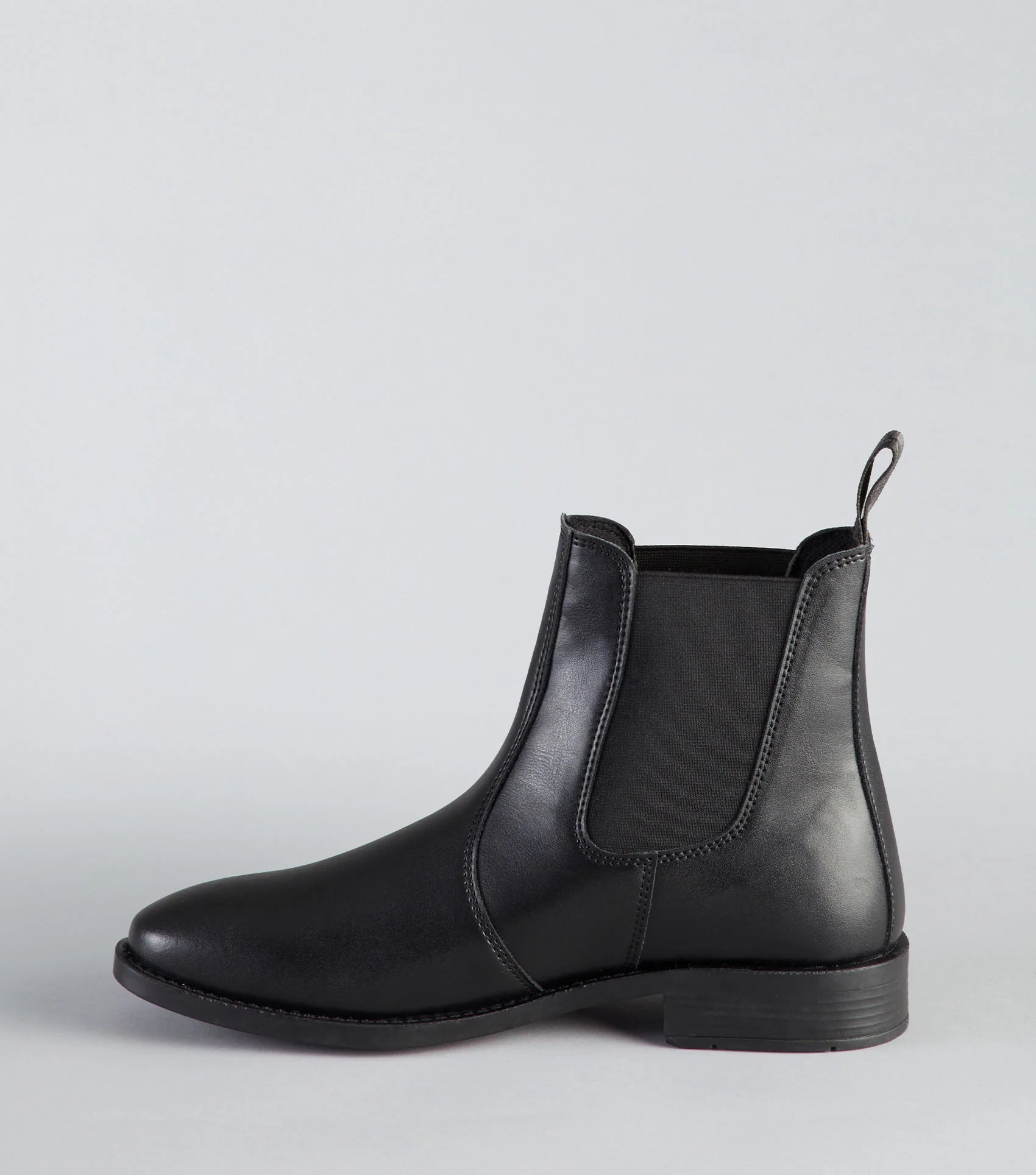 Premier Equine Rossago Black Synthetic Leather Chelsea Paddock Boot for Equestrian Use