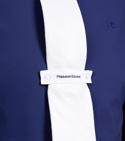 PREMIER EQUINE Rubato Men's Navy Show Shirt: Short Sleeve Equestrian Competition Shirt