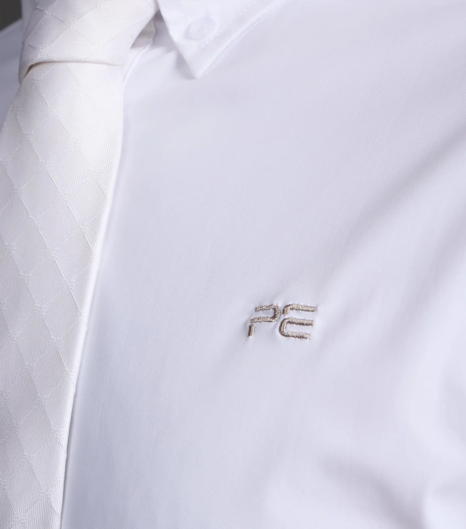 PREMIER EQUINE Men's White Show Shirt - Competition Equestrian Apparel