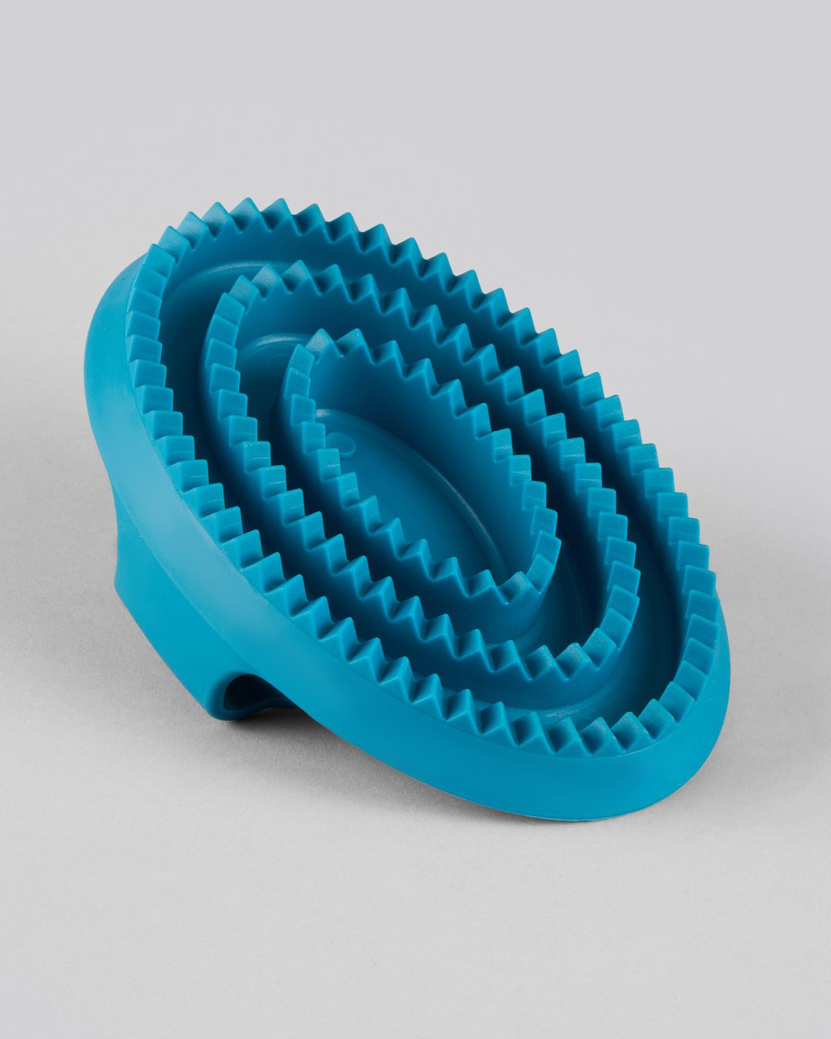 Premier Equine Blue Rubber Curry Comb - Horse Grooming Tool for Cleaning & Massage