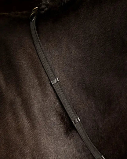 LeMieux Rubber Grip Continental Reins Brown/Brass