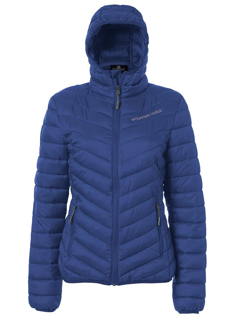 Mountain Horse Sally Blue Puffer Jacket | Lightweight Hooded Winter Coat