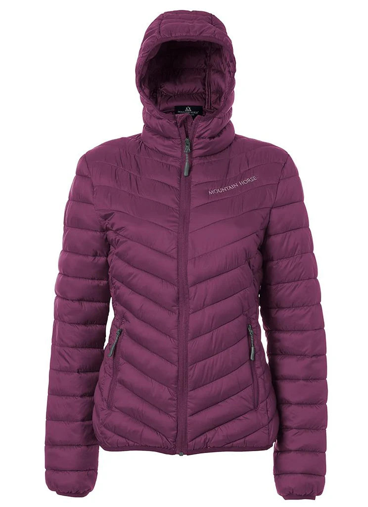 MOUNTAIN HORSE SALLY JACKET WILD PURPLE - Women's Lightweight Puffer Hooded Jacket