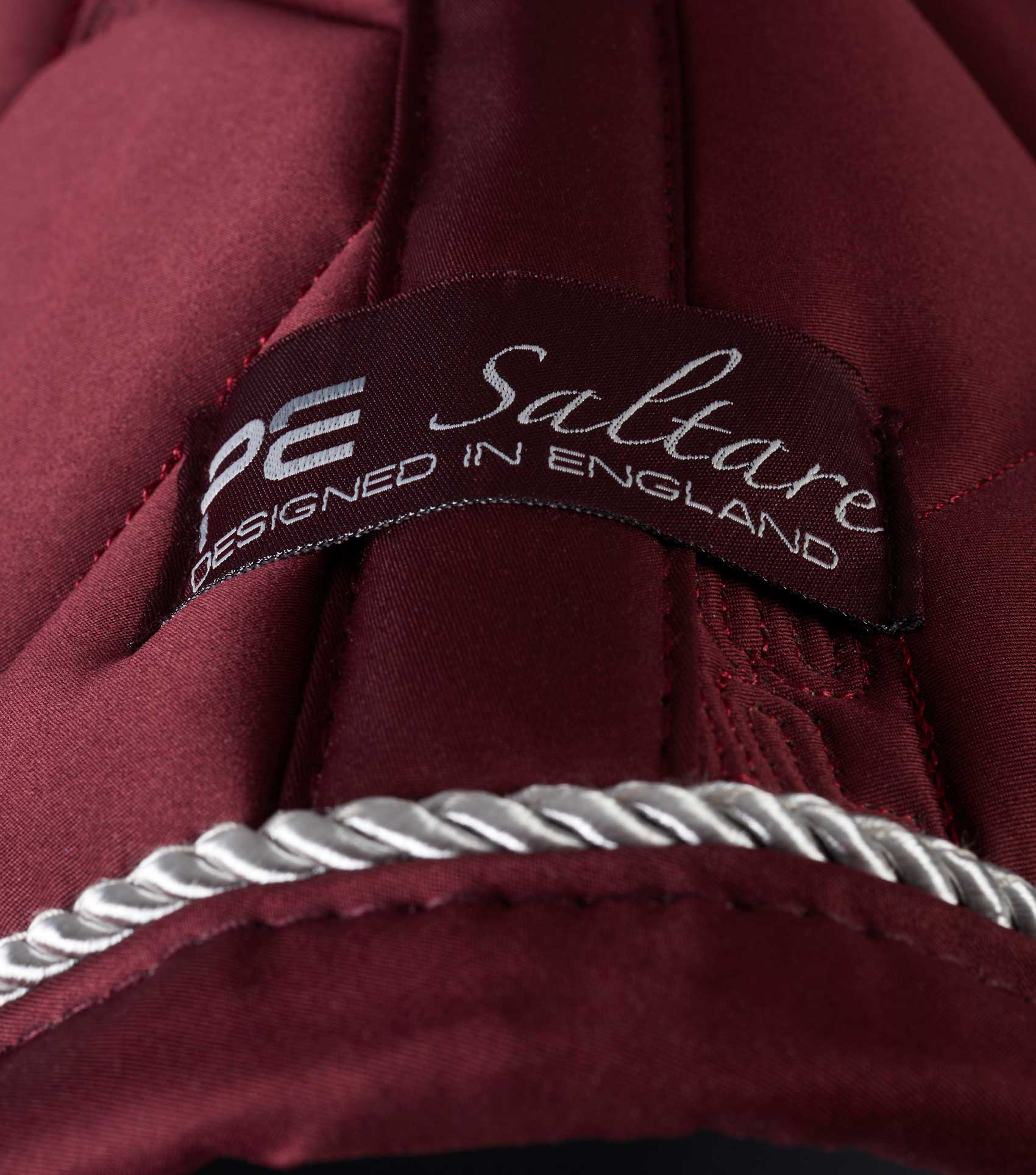 Premier Equine Saltare Wine Saddle Pad: Stylish Close Contact GP/Jump Square