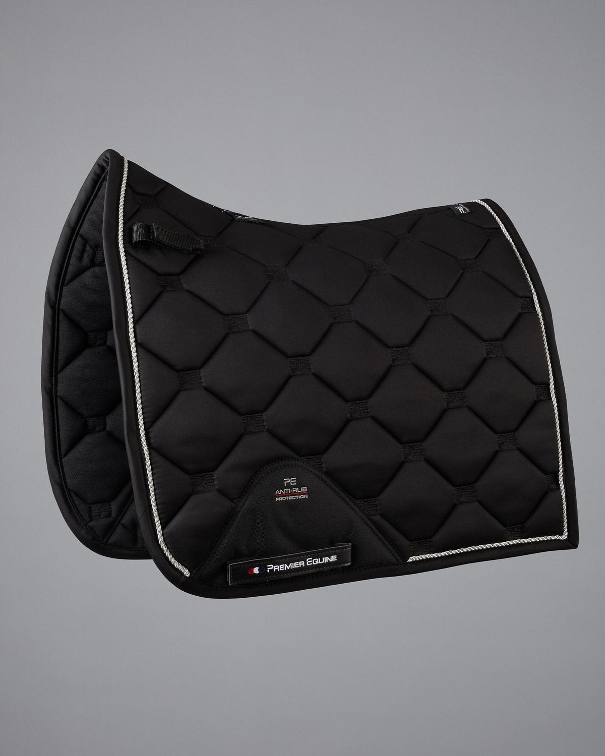 Premier Equine Saltare Black Dressage Saddle Pad - Close Contact, Diamond Quilted