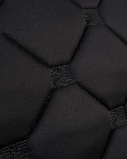 Premier Equine Saltare Black Dressage Saddle Pad - Close Contact Quilted Design