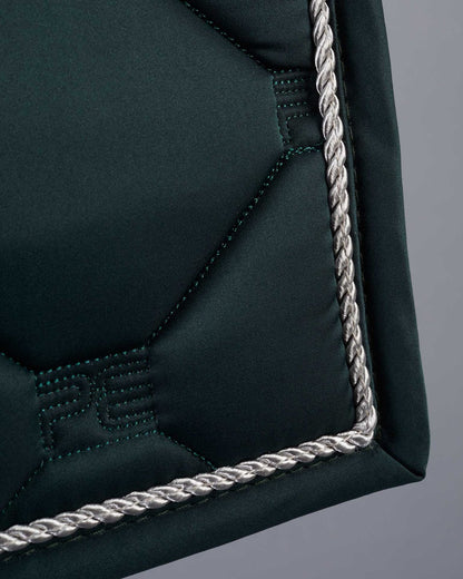 Premier Equine Saltare Olive Dressage Saddle Pad - Close Contact, Diamond Quilted Equestrian Pad