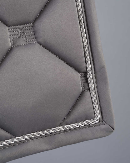 PREMIER EQUINE Grey Saltare Dressage Saddle Pad - Close Contact Square