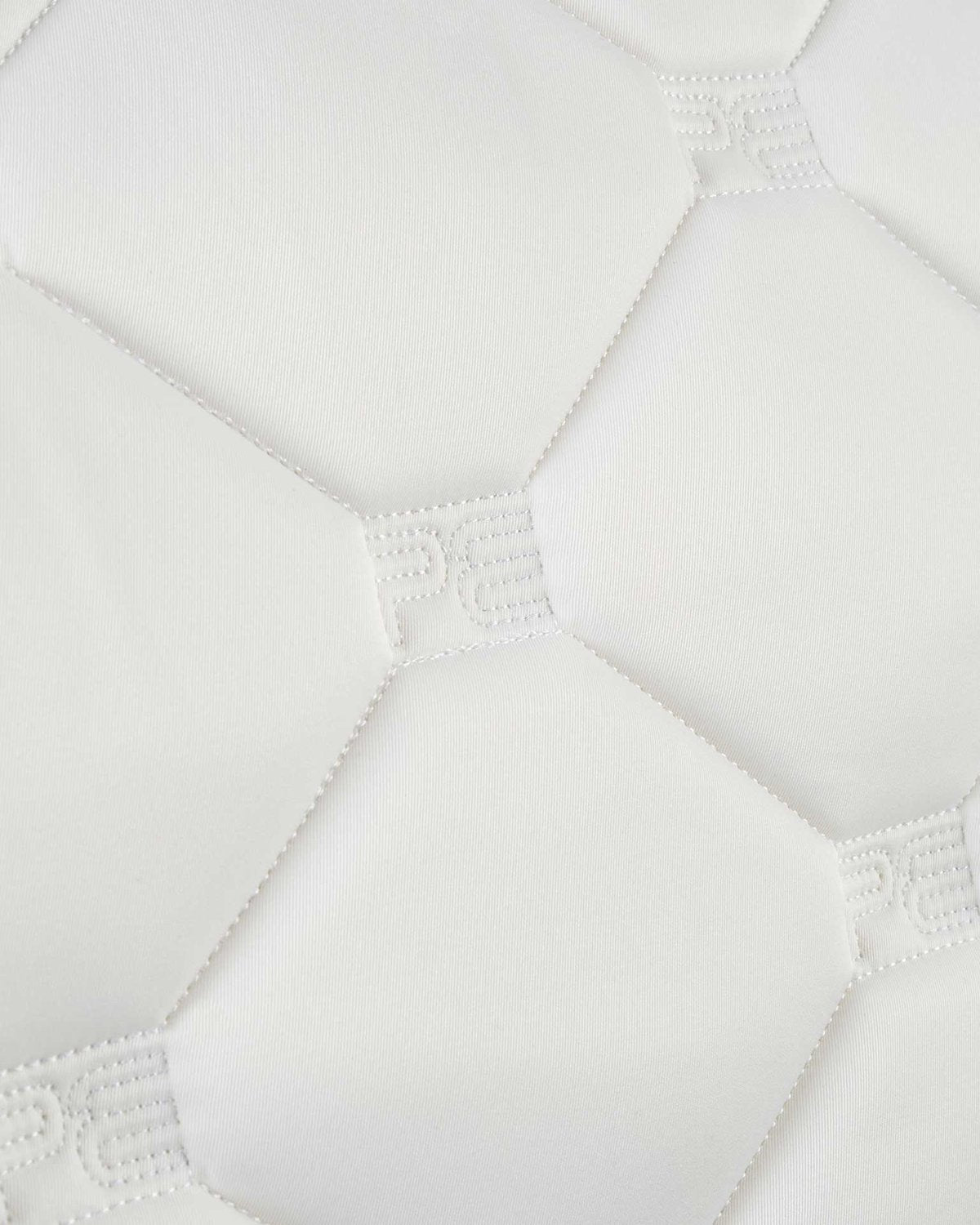 PREMIER EQUINE White Dressage Saddle Pad - Diamond Quilted Close Contact Design