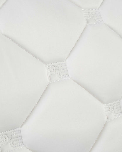 PREMIER EQUINE White Dressage Saddle Pad - Diamond Quilted Close Contact Design