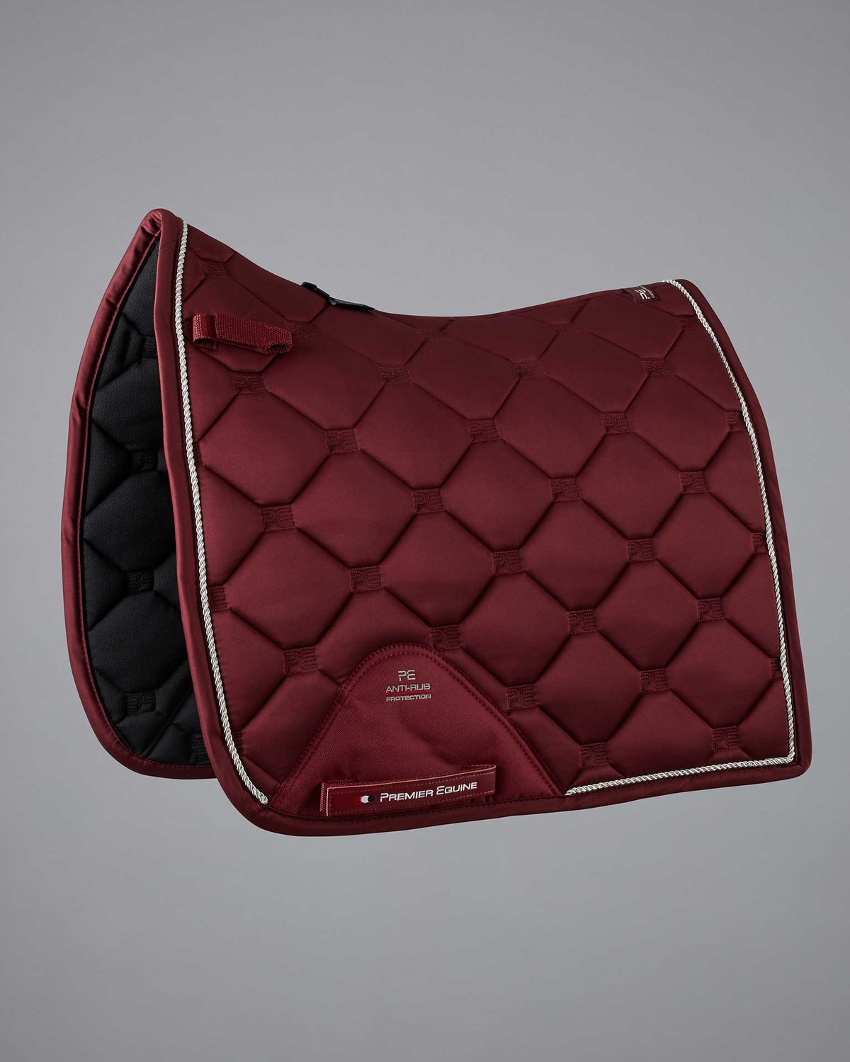Premier Equine Saltare Wine Dressage Saddle Pad - Close Contact, Quilted Equestrian Pad