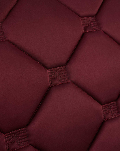 Premier Equine Saltare Wine Dressage Square: Close Contact Saddle Pad with Diamond Quilting