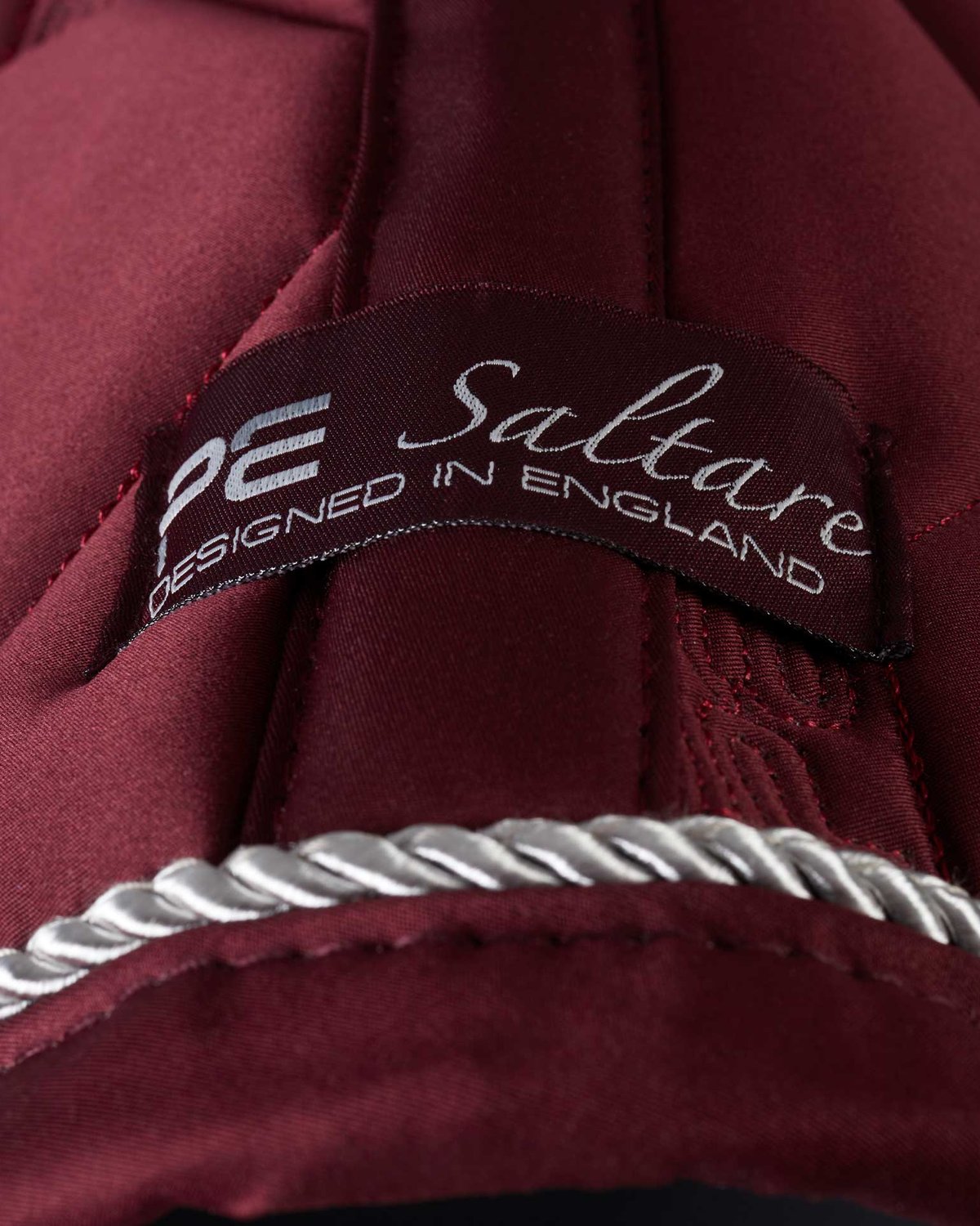 Premier Equine Saltare Dressage Saddle Pad - Wine Red, Close Contact, Diamond Quilted, Designed in England