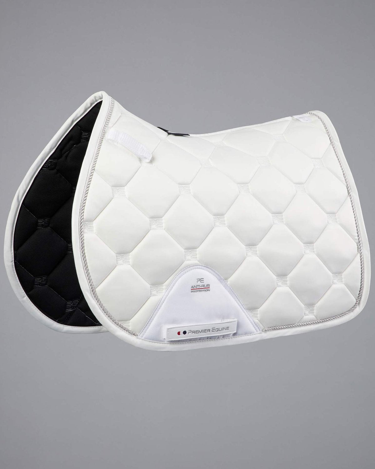 Premier Equine Saltare Close Contact GP/Jump Square White Saddle Pad