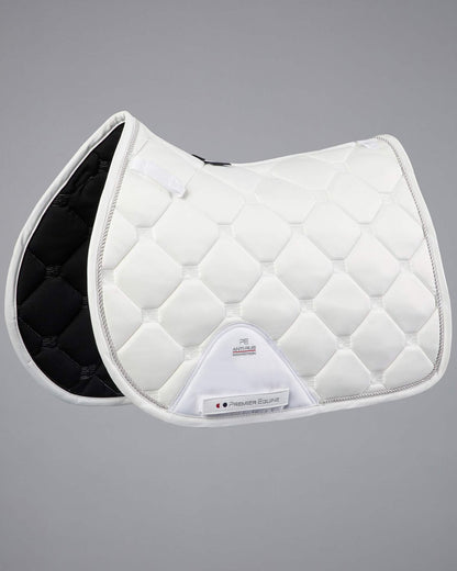 Premier Equine Saltare Close Contact GP/Jump Square White Saddle Pad
