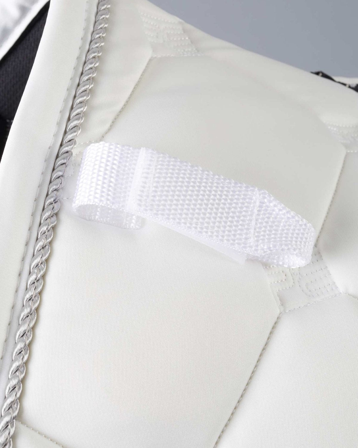 White Premier Equine Jump Saddle Pad - Close Contact GP. Equestrian
