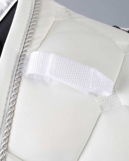 White Premier Equine Jump Saddle Pad - Close Contact GP. Equestrian