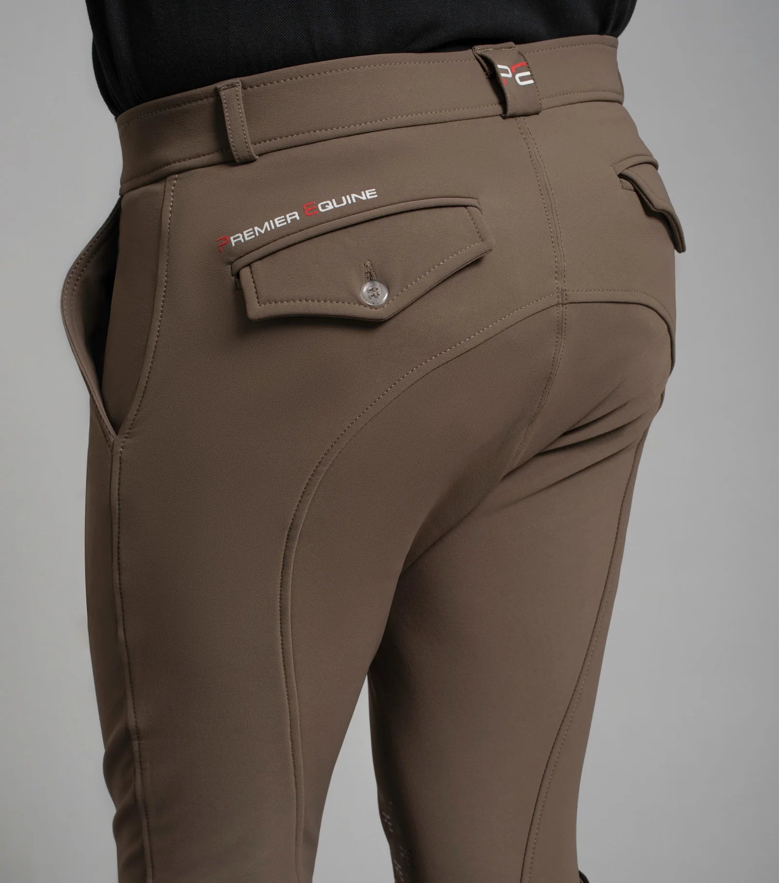 Premier Equine Santino Men's Riding Breeches Walnut - Gel Knee, Equestrian Apparel