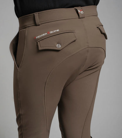 Premier Equine Santino Men's Riding Breeches Walnut - Gel Knee, Equestrian Apparel