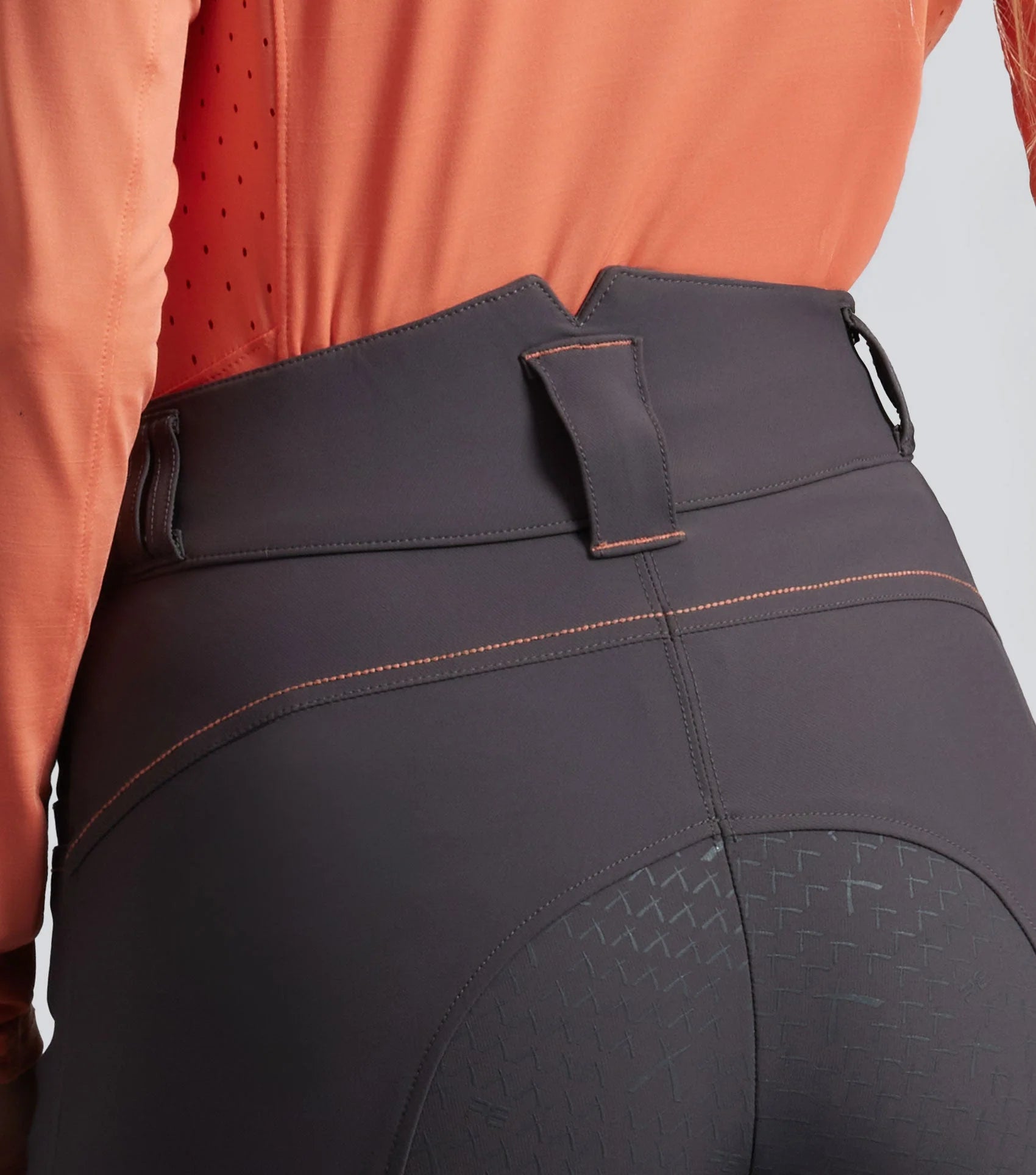 Premier Equine Breeches: Women's Full Seat Riding Breeches in Anthracite Grey - Equestrian Apparel